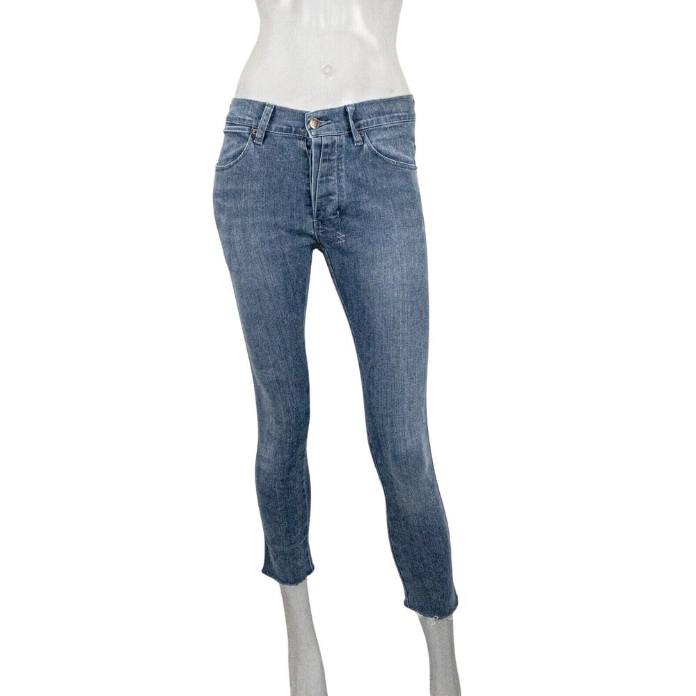 KSUBI Van Winkle ankle crop raw Skinny Jeans Vasted Roadie size 28